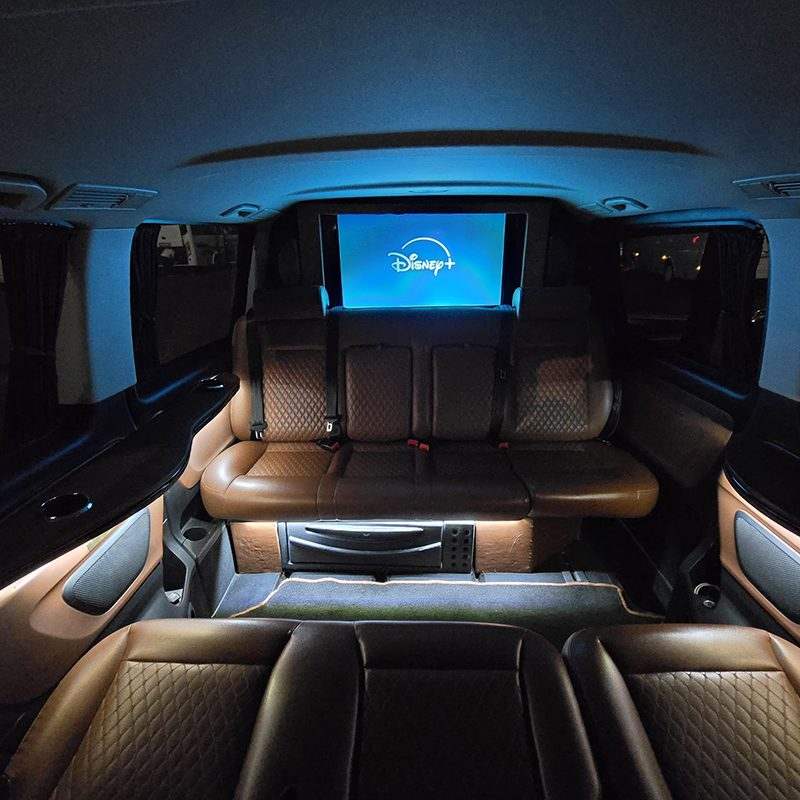 Family van with extra seats